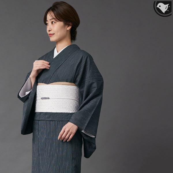 名古屋帯 西陣織老舗機屋 謹製 切子割付文様 経浮かし錦織 八寸 : 帯