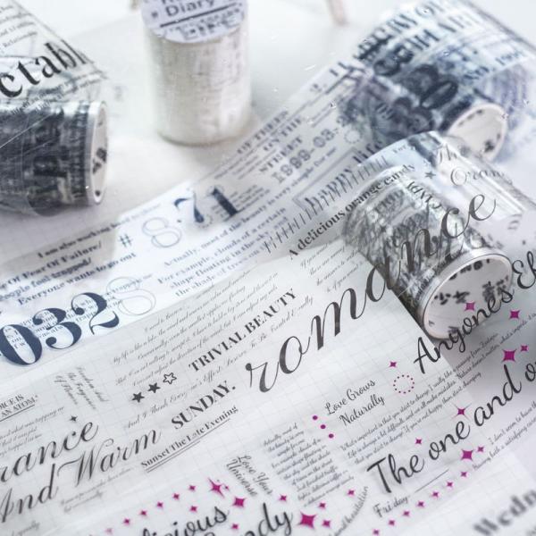 コラージュ 素材 マスキングテープ マステ 英字 英文 フレーズ