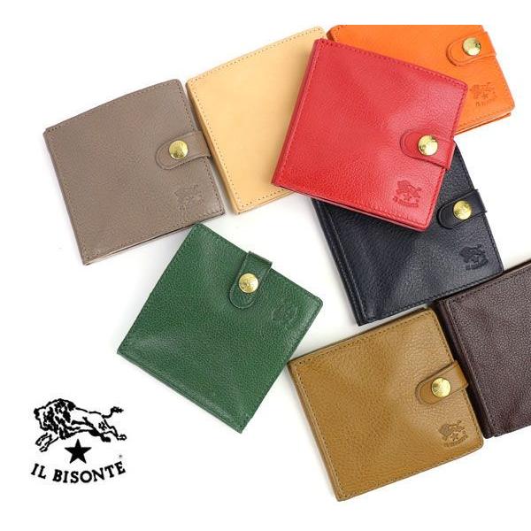 IL BISONTE（イルビゾンテ） レザー 二つ折り ミニ財布・412228