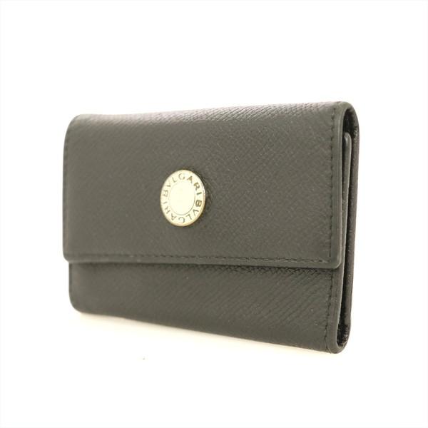 ブルガリ BVLGARI 6連キーケース レザー ブラック 小物 車 鍵 B-zero