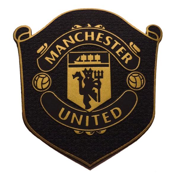 マンチェスターユナイテッド(黒×GOLD) エンブレム・ラバーワッペン