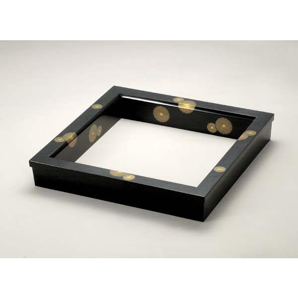 茶道具】炉縁うるし真塗 唐松蒔絵 : ふげつ工房ヤフー店 - 通販