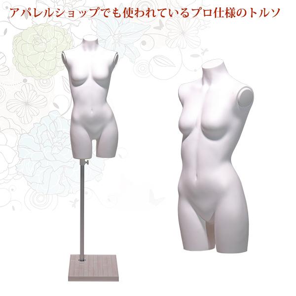 マネキン トルソー 女性 アウトレット レディース 腕なし LRE10-19WN