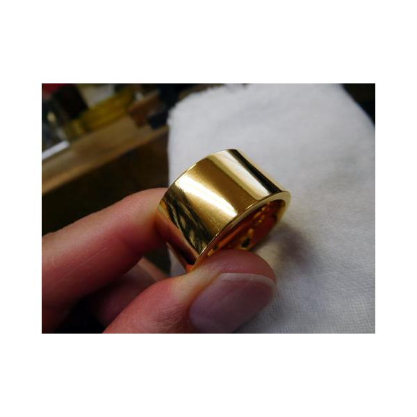 純金 平打ちリング 指輪 リング 鍛造 鍛造リング 24k 24金 k24 幅広