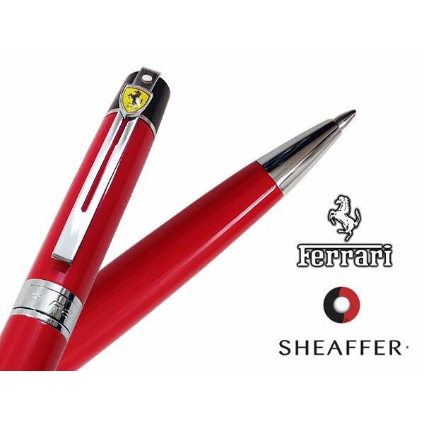 フェラーリ 赤いボールペン 専用ケース付き シルバー 925 フェラーリ
