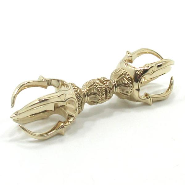 五鈷杵 金剛杵バジュラ Sサイズ 密教法具 本格派 精巧極上品 美品 仏具