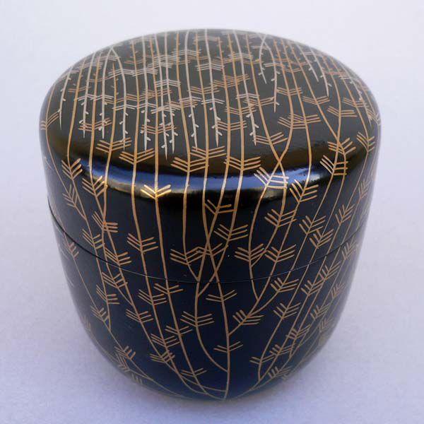 茶道具 一閑芽張柳蒔絵大棗[内金砂子]（即中斎好写） : 茶道具春日園