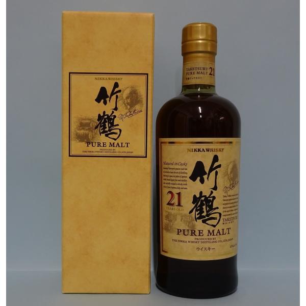 ニッカウイスキー】竹鶴 ピュアモルト 21年 700ml /簡易箱入 : 久慈源