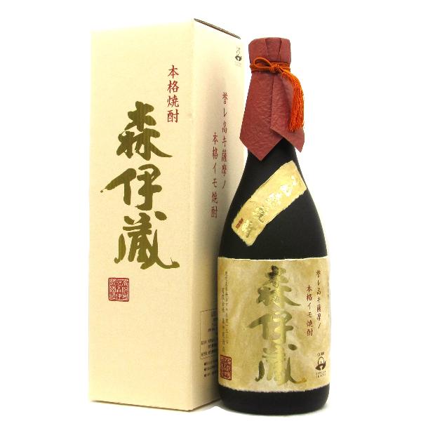 森伊蔵 芋焼酎 かめ壺焼酎 金ラベル 720ml 〈専用化粧箱入り〉 / 森