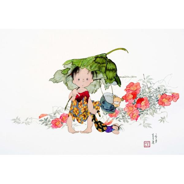 中島潔 レフグラフファイン版画 ふるさとの夏 : 中島潔・はあとの店