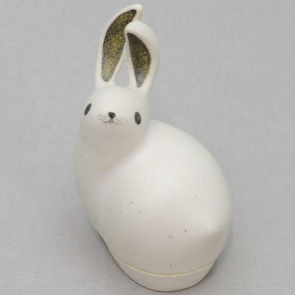 9月初め入荷予定）茶道具 お月見 香合 兎 今岡三四郎作 茶道 : 茶道具