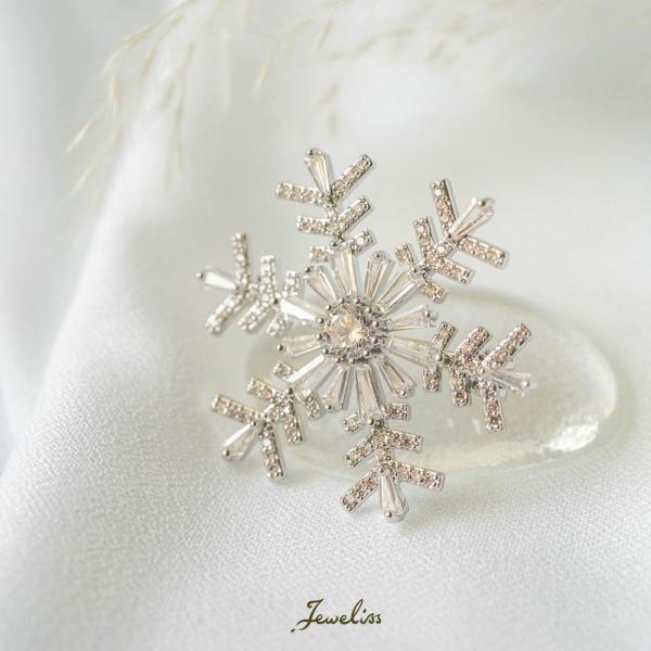 未使用品】ミキモト パール ブローチ コサージュ 雪の結晶