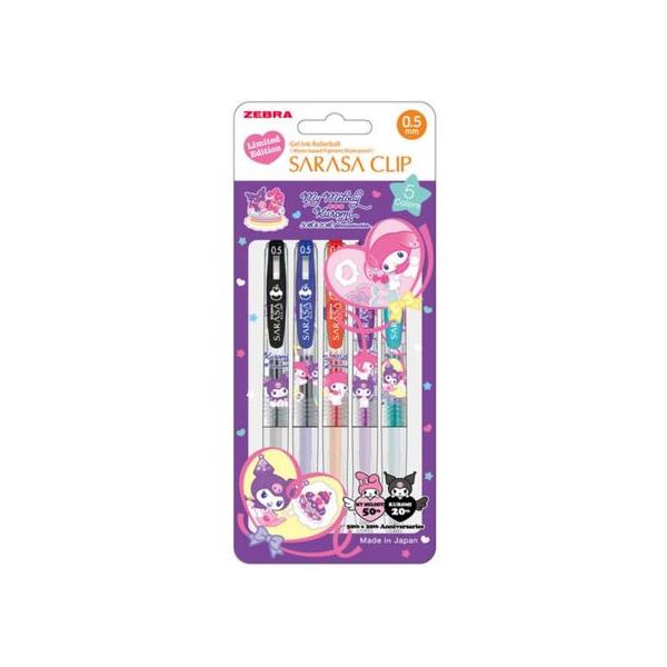 さらさ サラサクリップ0.5 マイメロクロミ周年柄 5色セット JJ15-MMKU