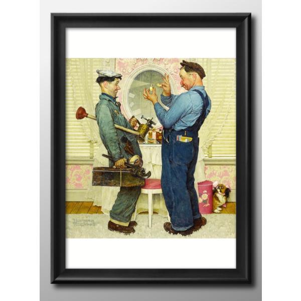 ポスター ノーマン ロックウェル ビンテージ 絵画 インテリア A3サイズ