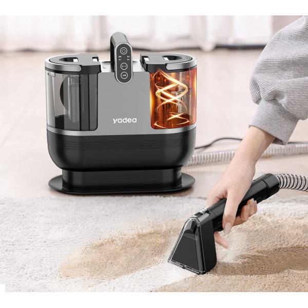 スチームクリーナー 15000pa超吸引力 スチームリンサー洗浄機 加熱式