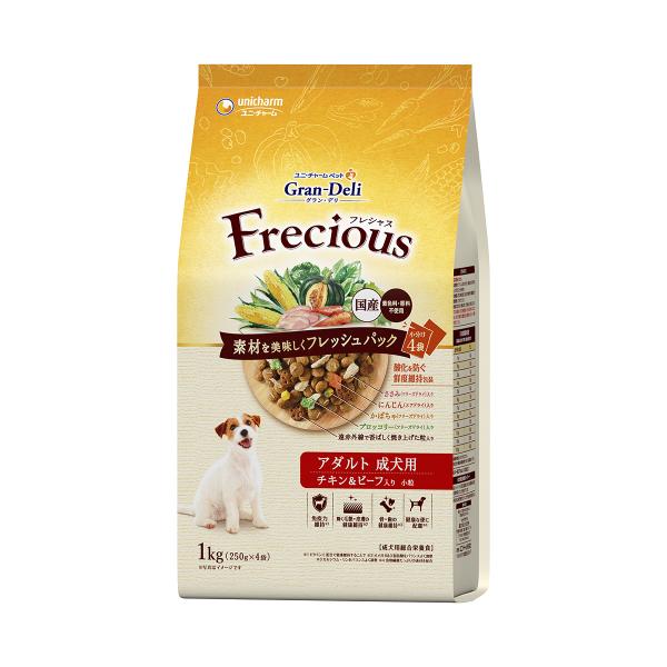 グランデリ フレシャス アダルト チキン&ビーフ入 1kg : くすりの