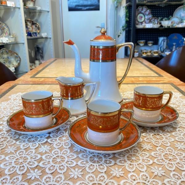 ノリタケ オールドノリタケ 東洋陶器 コクラ印 オレンジ 金彩花模様