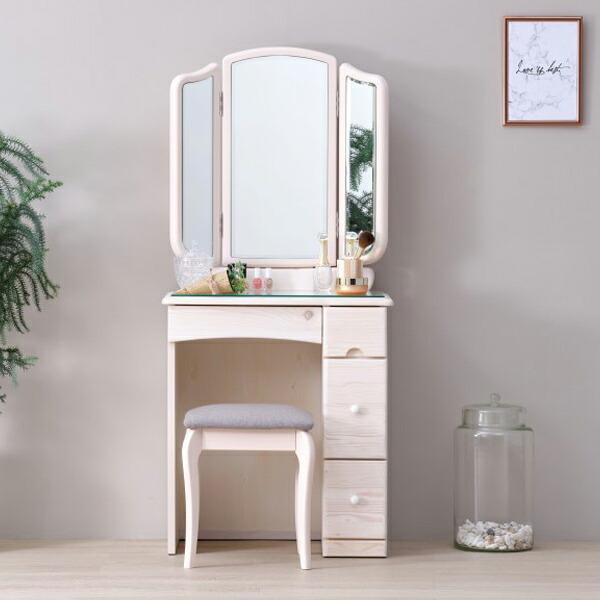 とも】松永家具 ドレッサー 三面鏡 (スツール別) とも】松永家具
