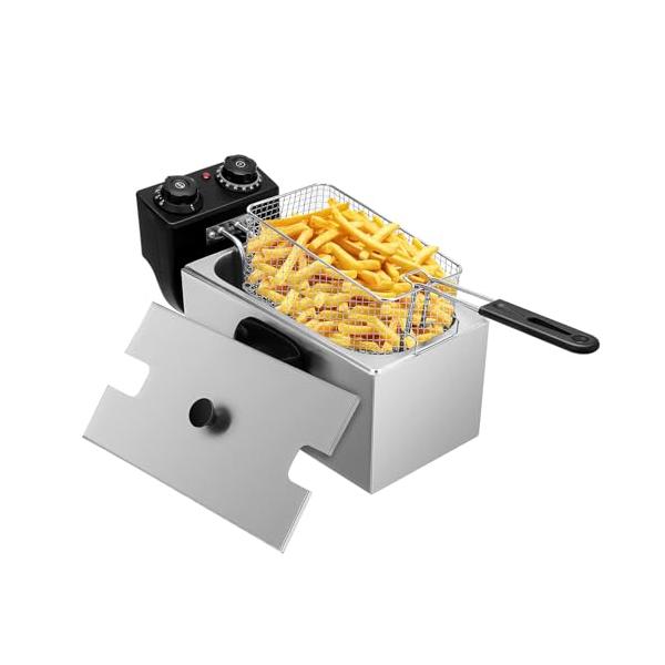 EC Hometec 電気フライヤー 4L フライヤー ステンレス 60-200℃温度調節