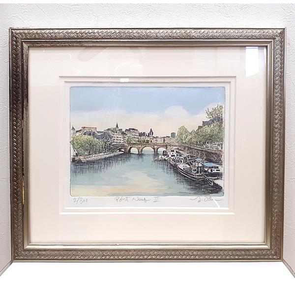 値下げ‼️ 織田義郎風景画 絵画・額縁・織田義郎・風みどりⅣ