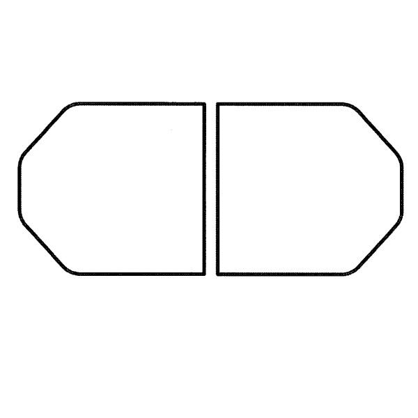 TOTO 【EKKS6BKAA22WN】TOTO 風呂ふた 160クレイドル軽量蓋2枚 部品