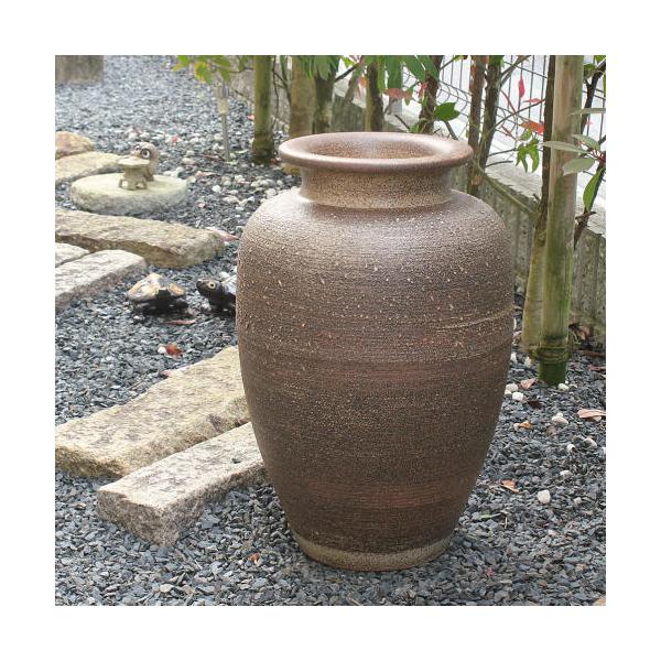 信楽焼 大壷 [B23301] 水瓶 陶磁器 壷 茶壷 茶道具 雨だれ