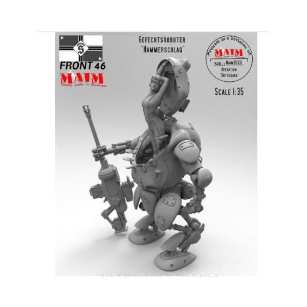 1/35 フィギュア 女 戦闘ロボット SF ガール マシンミニチュアキット