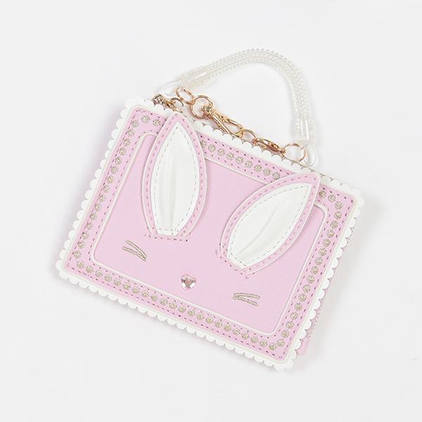 mezzo piano メゾピアノ(mezzo piano)うさぎスカラップ パスケース