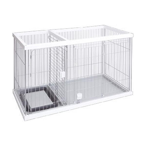 小型犬用室内ケージ トイレコーナーの仕切り付きドッグルームサークル