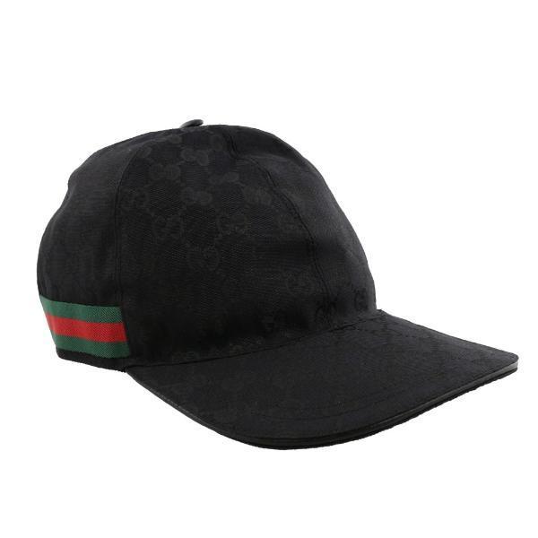 GUCCI（グッチ） キャップ メンズ ベースボール キャップ ブラック