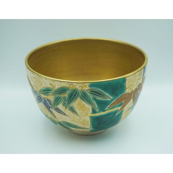 茶道具 茶碗 茶碗 金砂子 竹 加藤ひろこ 桐箱 : 新古茶道具 さかい