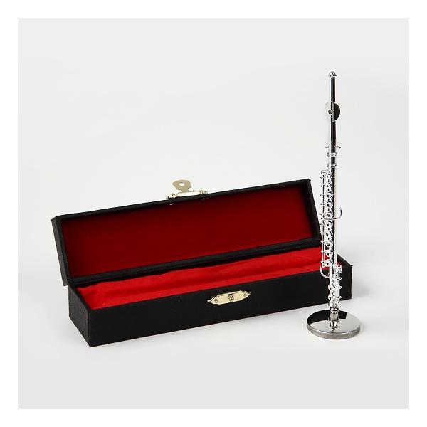 ミニチュア楽器 フルート 約1/6サイズ シルバー SUNRISE SOUND HOUSE