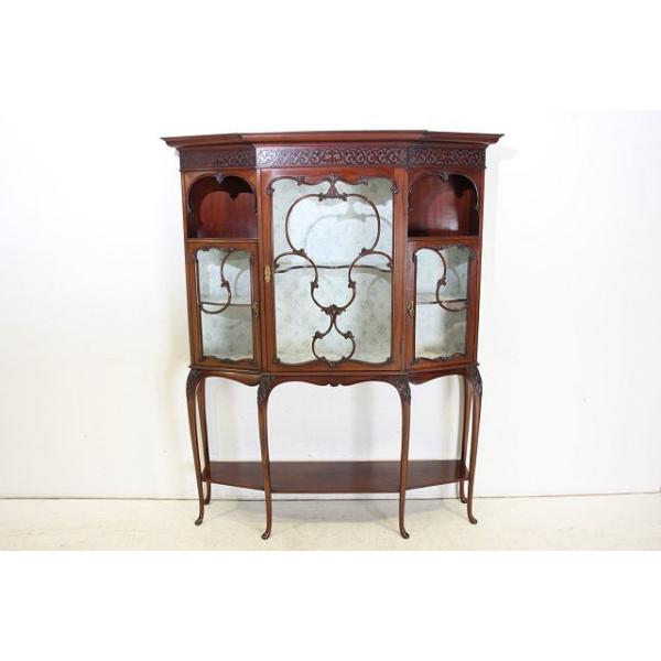 イギリス アンティーク家具 ディスプレイ キャビネット 1930年頃 768A