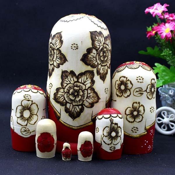 マトリョーシカ ロシア 人形 民芸品 土産物 手作り人形 手描き