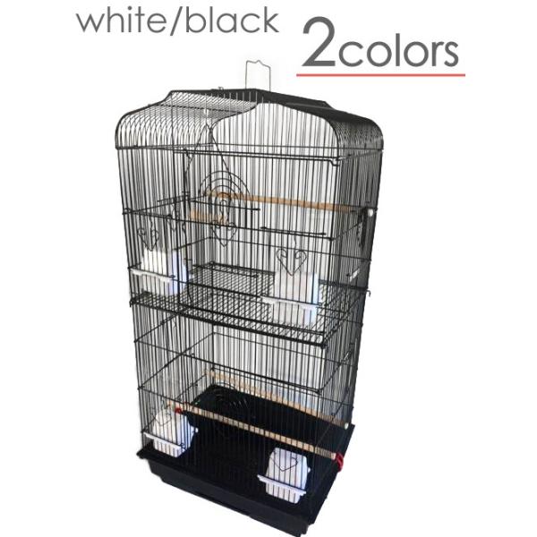 大型 鳥かご 白 黒 バードゲージ 鳥小屋 鳥カゴ ケージ 鳥籠 : S.S net