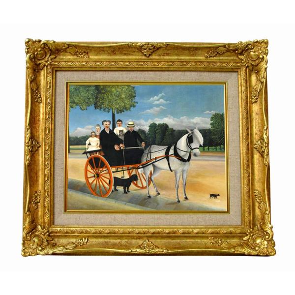 世界の名画 ルソー サジュニエ爺さんの馬車 ジクレーキャンバス複製画