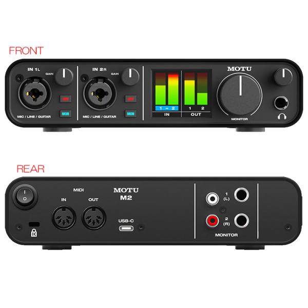 MOTU M2 2-in 2-out USBオーディオインターフェイス MOTU M2 2in 2out