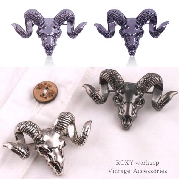 ブローチ ヤギ 山羊 悪魔 ゴスロリ パンク ロック デビル サタン