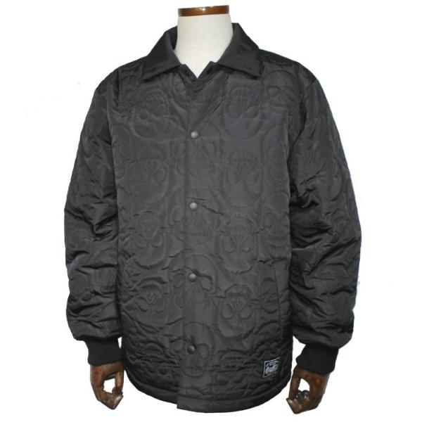 クリームソーダ（CREAM SODA） CS ドクロキルトジャケット ブラック