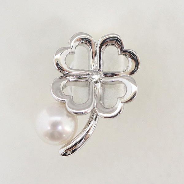 Mikimoto ミキモト真珠 リーフモチーフ 月桂樹ブローチK18