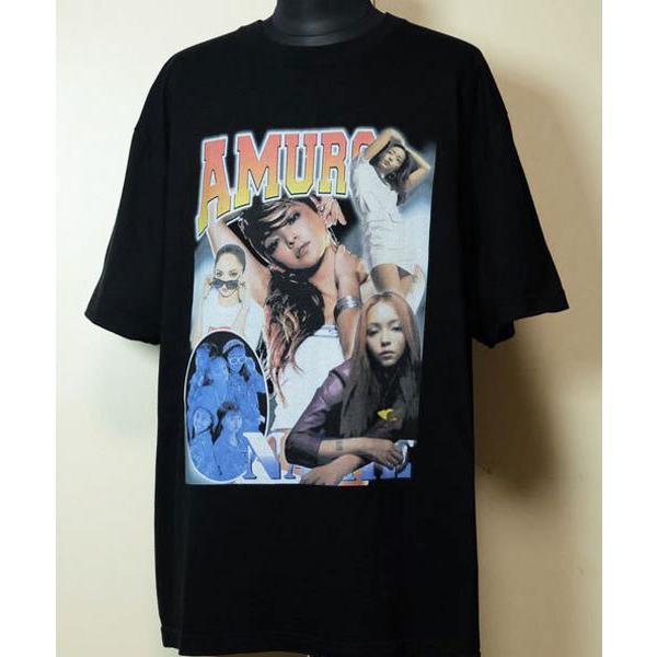安室奈美恵 dlsm プリントTシャツ XXL ブラック NAMIE AMURO ビッグT