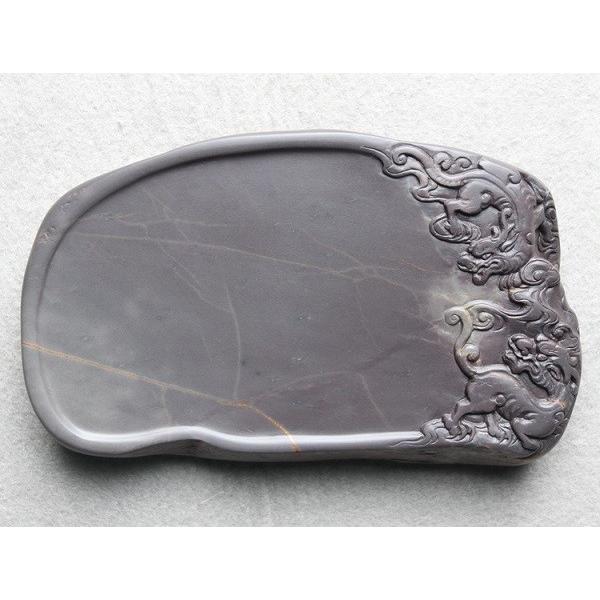 端渓硯 老坑 約5吋 蚣蝮硯 120×73×20mm 一点物 すずり : 書道用品 緑風