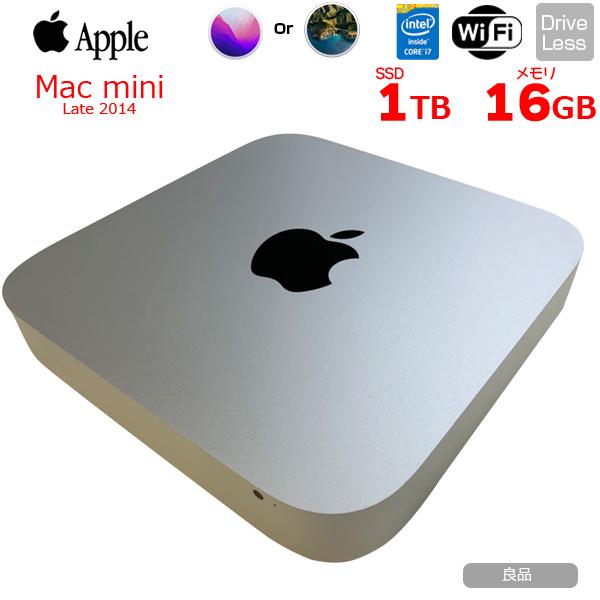 Mac mini Apple MGEQ2J/A A1347 Late 2014 小型デスク 選べるOS