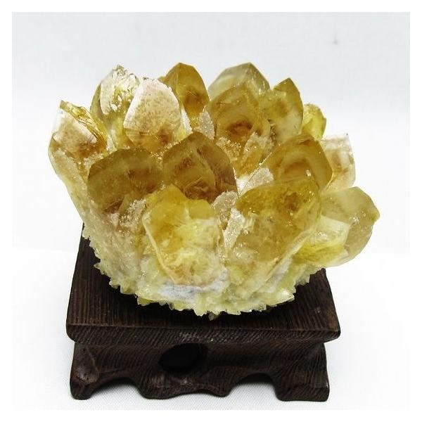 シトリン クラスター シトリンクォーツ 原石 台座付属 一点物 182-8455