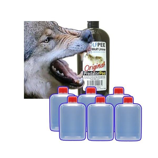 送料無料 正規輸入品) 容器付き ウルフピー WolfPee 340g 1本 (容器6個