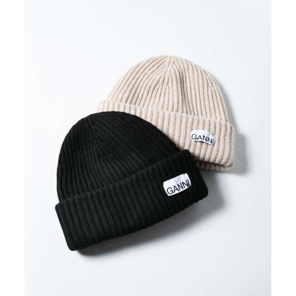 GANNI（ガニー） GANNI A4429 5789 ビーニー帽 レディース リブ編み