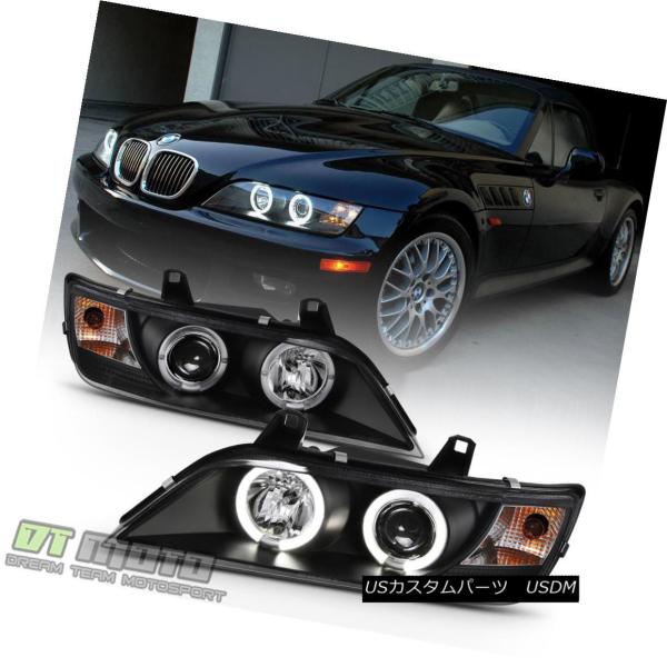 ヘッドライト ブラック1996-2002 BMW Z3 LEDハロープロジェクター