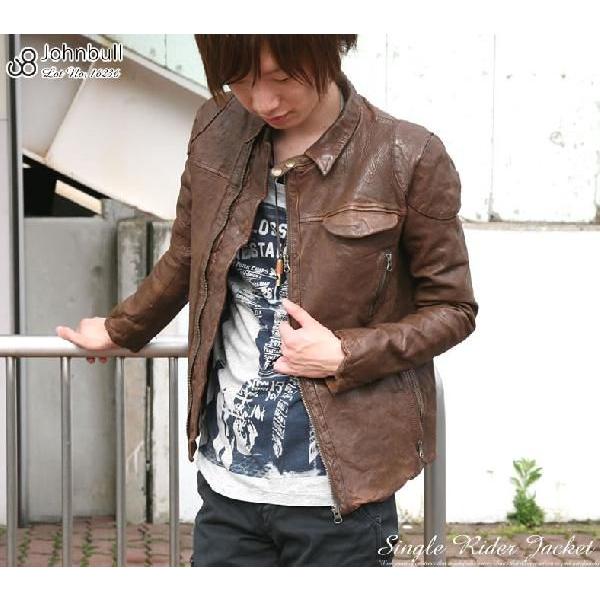 Johnbull（ジョンブル） ラムレザー シングルライダース ジャケット