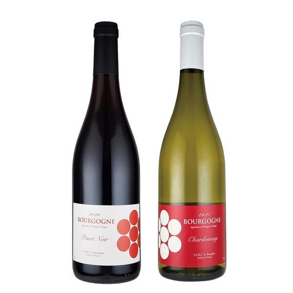 ブルゴーニュワイン 赤白セット 家紋ラベル ギフト好適品 ピノ