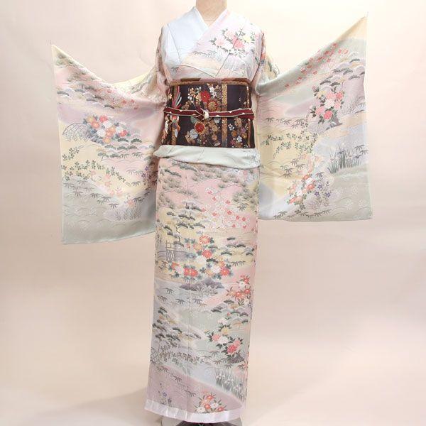 訪問着 正絹 未仕立て オーダーメイド 総柄手染 新品（株）安田屋